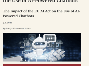 Članak ‘The Impact of the EU AI Act on the Use of AI-Powered Chatbots’ – objavljen u NYSBA Weekly