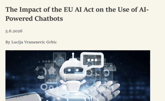 Članak ‘The Impact of the EU AI Act on the Use of AI-Powered Chatbots’ – objavljen u NYSBA Weekly